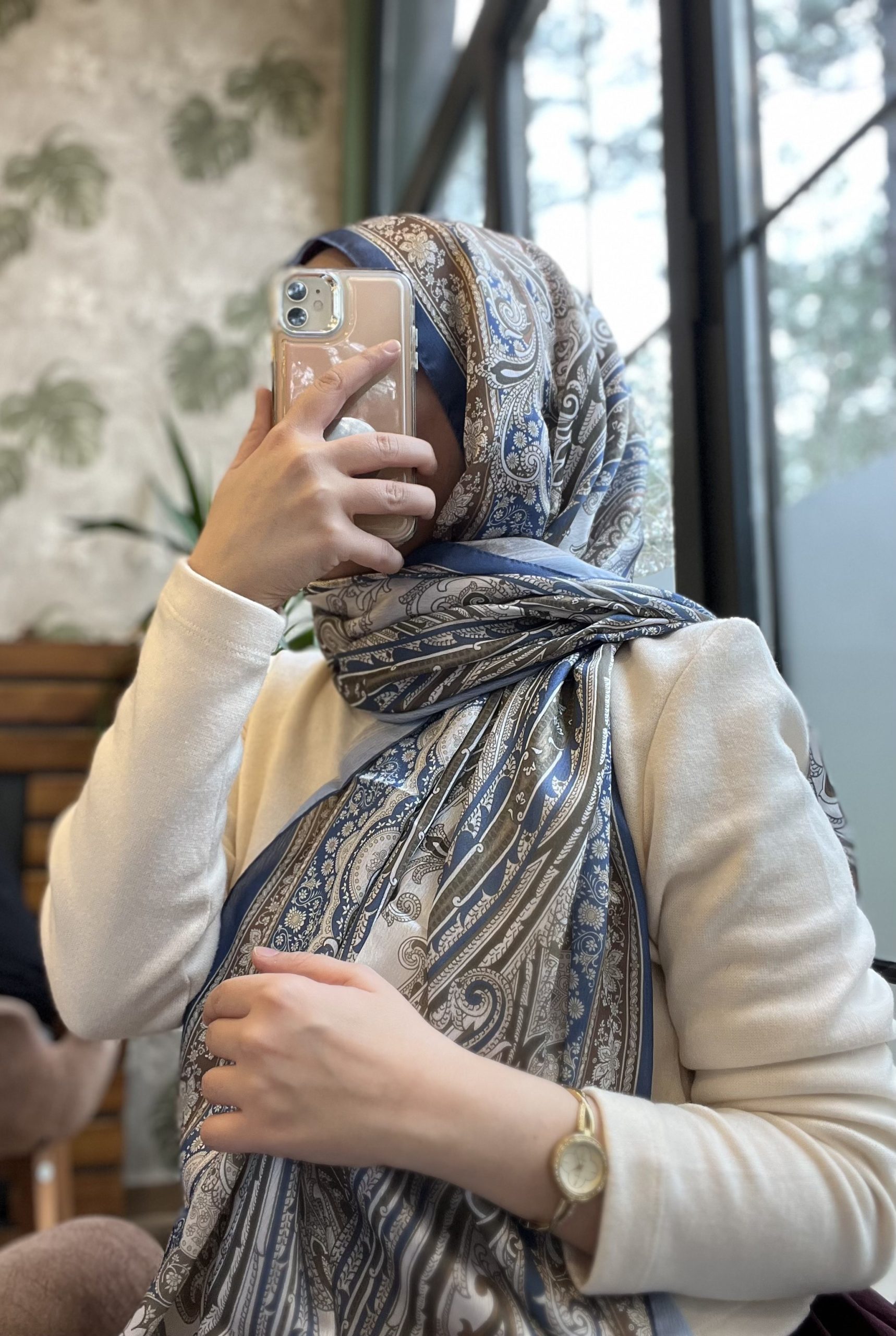 Vual İpek Etro-Mavi Vual İpek Etro-Mavi