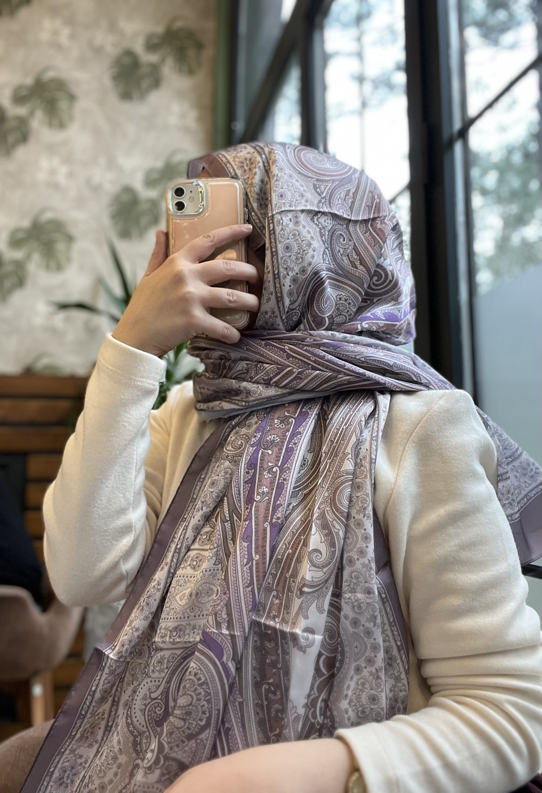 Vual İpek Etro-Lila Vual İpek Etro-Lila