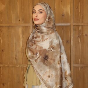 Velvet pamuk şal serisi -Vizon