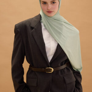 Bambu Penye Şal- Mint Yeşili