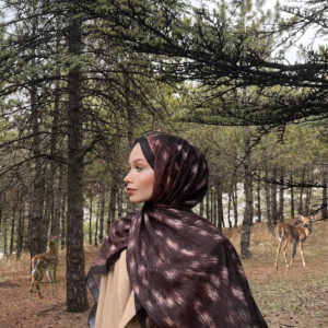 Bambi/Ceylan Pamuk Soft Şal -Kahverengi