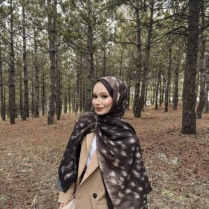 Bambi/Ceylan Pamuk Soft Şal -Siyah