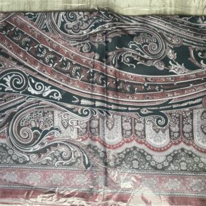 Vual İpek Şal-Kırmızı/Pembe